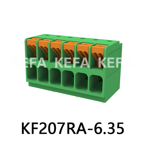 KF207RA-6.35 Bloque de terminales tipo resorte