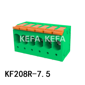 KF208R-7.5 Bloque de terminal de tipo de resorte