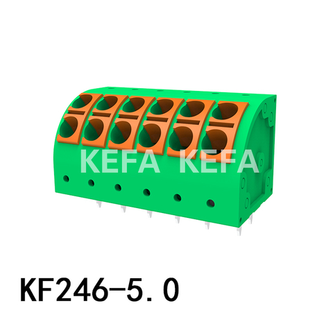 KF246-5.0 Bloque de terminal de tipo de resorte