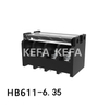 HB611-6.35 Barrier terminal block