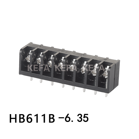 HB611B-6.35 Bloque de terminales de barrera