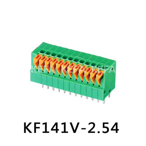 KF141V-2.54 Bloque de terminal de tipo de resorte