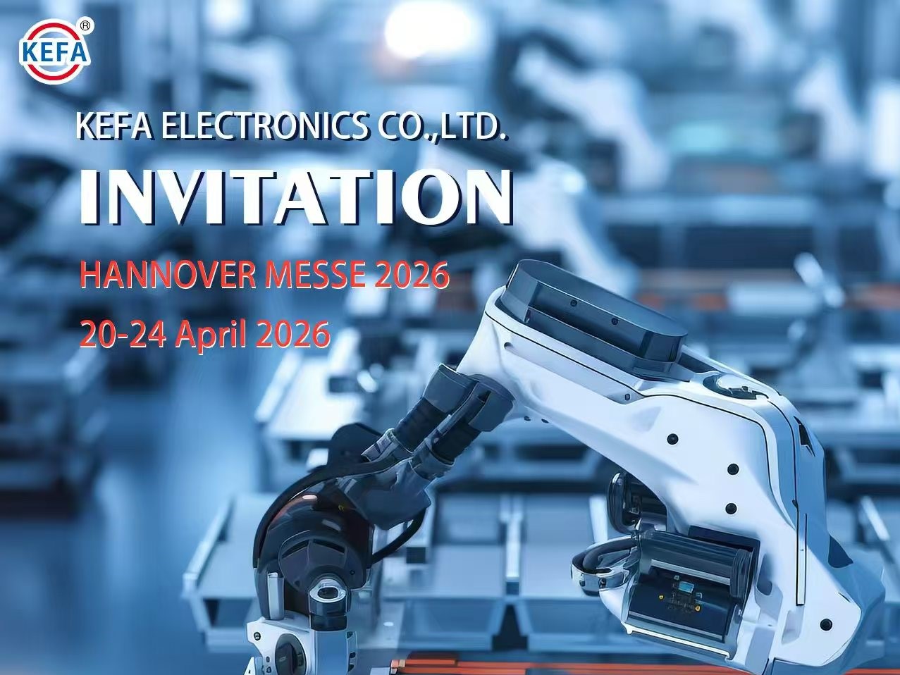 Conozca a KEFA Electronics en Hannover Messe 2026 para soluciones de conectividad industrial