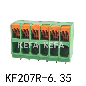 KF207R-6.35 Bloque de terminales tipo resorte