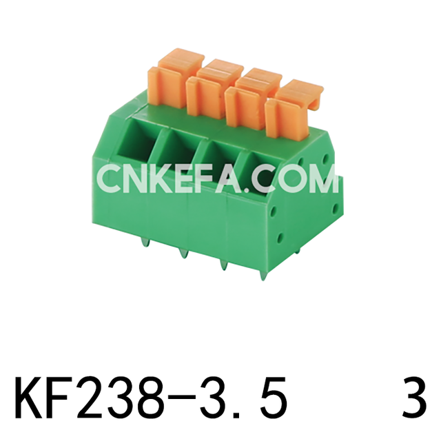 KF238-3.5-3 Bloque terminal de tipo de resorte