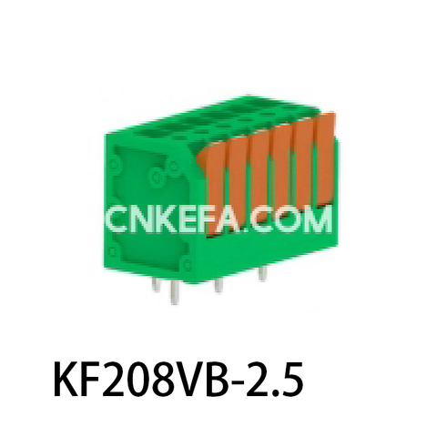 KF208VB-2.5/2.54 Bloque de terminales tipo resorte