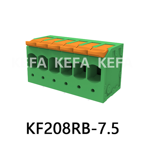 KF208RB-7.5/7.62 Bloque de terminales tipo resorte