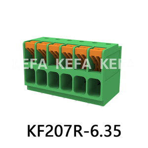 KF207R-6.35 Bloque de terminales tipo resorte