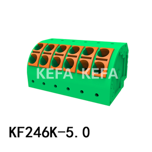 Bloque terminal de tipo KF246K-5.0 Tipo de resorte