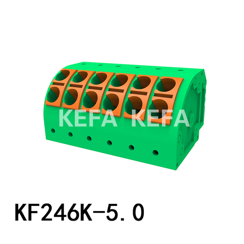 Bloque terminal de tipo KF246K-5.0 Tipo de resorte
