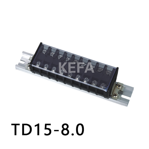 Bloque de terminales de carril Din TD15-8.0