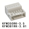 KFM350RK-3.5/ KFM381RK-3.81 Bloque de terminales enchufable