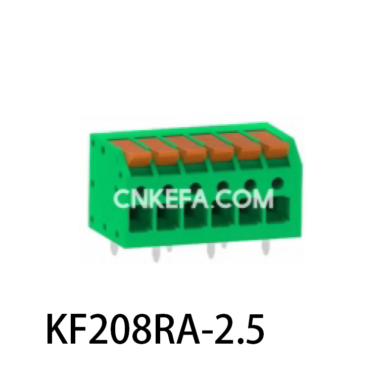 KF208RA-2.5/2.54 Bloque de terminales tipo resorte