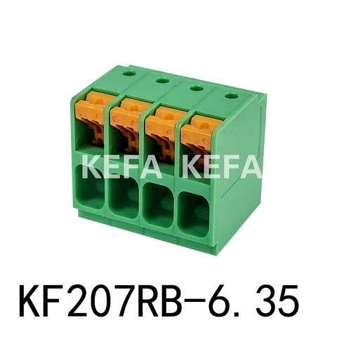 KF207RB-6.35 Bloque terminal de tipo resorte