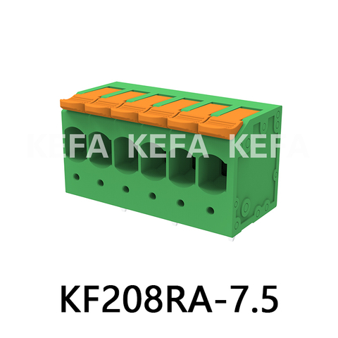 KF208RA-7.5/7.62 Bloque de terminales tipo resorte