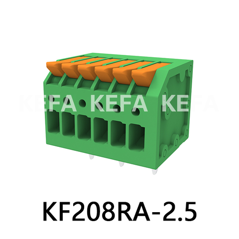 KF208RA-2.5/2.54 Bloque de terminales tipo resorte