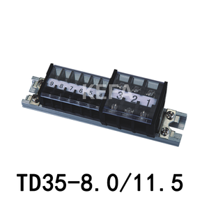 Bloque de terminales de carril Din TD35-8.0/11.5