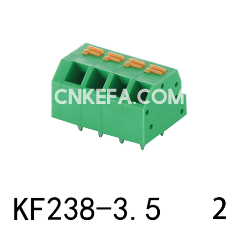 KF238-3.5-2 Bloque terminal de tipo de resorte