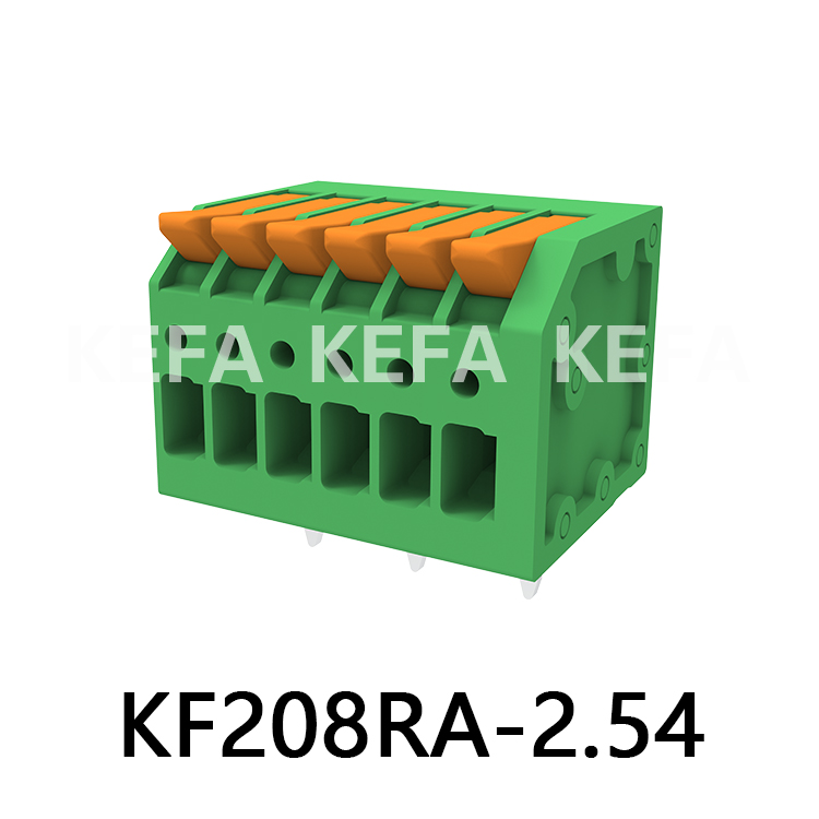 KF208RA-2.5/2.54 Bloque de terminales tipo resorte