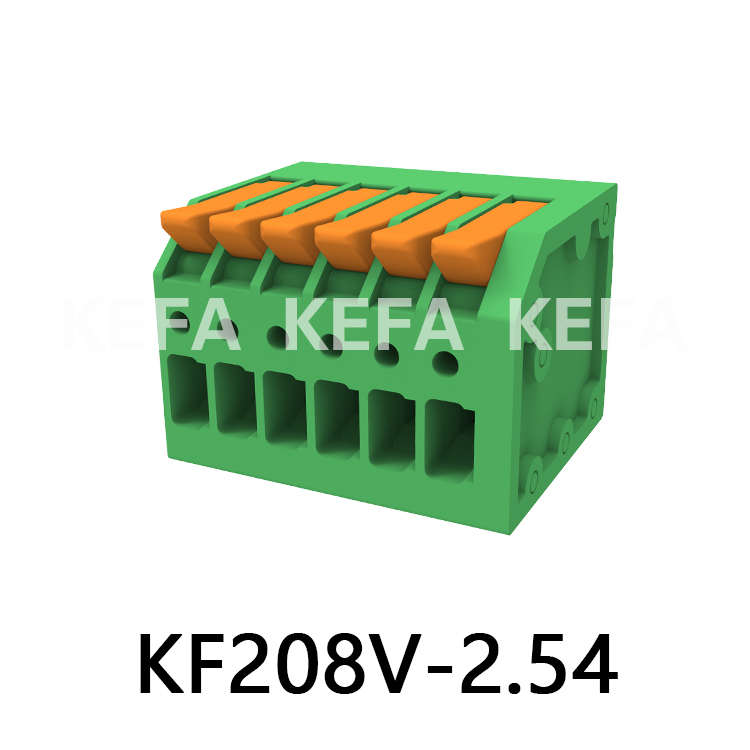 KF208V-2.5/2.54 Bloque de terminales tipo resorte