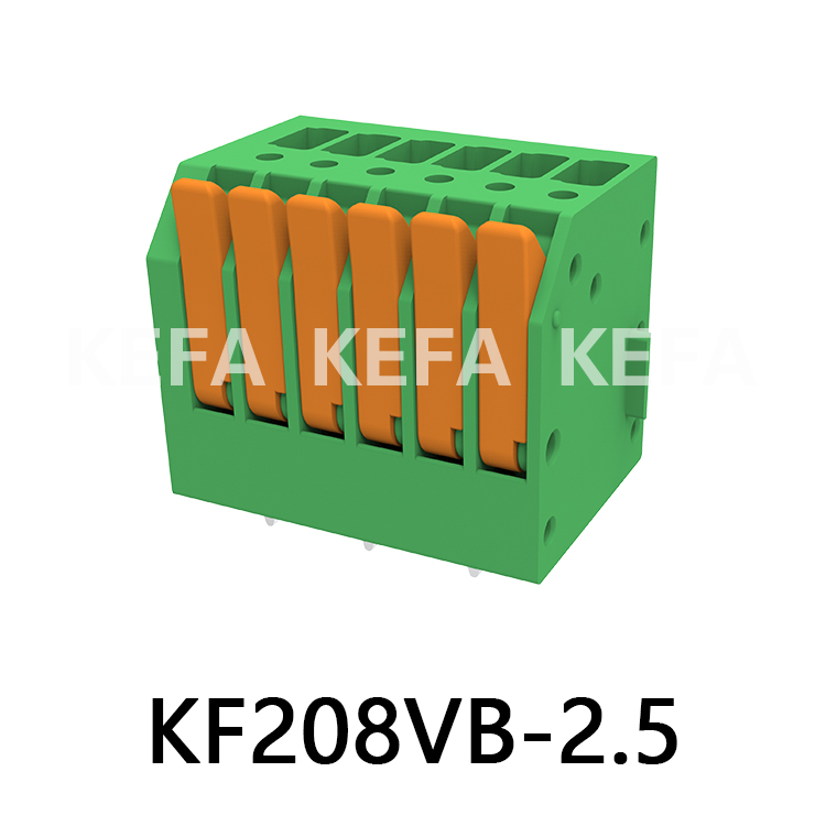 KF208VB-2.5/2.54 Bloque de terminales tipo resorte